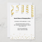 Invitation Nouveau business grand ouverture rouge tapis invit (Dos)