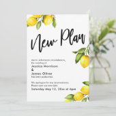 Invitation Nouveau carton d'invitation à un mariage reporté a (Debout devant)