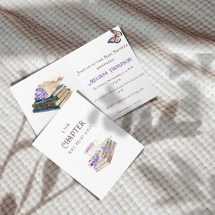 Invitation Nouveau chapitre commence bientôt Lavender Books B