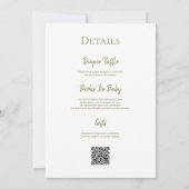 Invitation Nouveau chapitre commence le Baby shower de livre  (Dos)