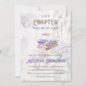 Invitation Nouveau chapitre Commencer le Baby shower de brunc (Devant)