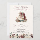 Invitation Nouveau chapitre Rustic Winter Storybook Fête des  (Devant)