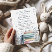 Invitation Nouveau chapitre Storybook Classic Baby shower