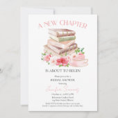Invitation Nouveau chapitre | Tea & Livres Fête des mariées a (Devant)