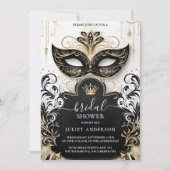 Invitation Nouveau code vestimentaire Prom Masquerade Ball Fê (Devant)