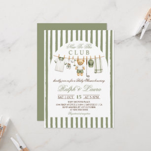 Invitation Nouveau Dans Le Club Baby Shower