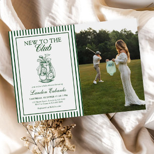 Invitation Nouveau dans le club de golf garçon Baby Shower Ph