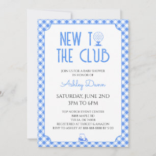 Invitation Nouveau Dans Le Club Fête de Naissance Bébé Garçon
