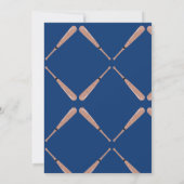 Invitation Nouveau de l'année Photo Baseball Anniversaire (Dos)