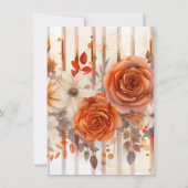 Invitation Nouveau début Fête des mariées Floral Open Book (Dos)