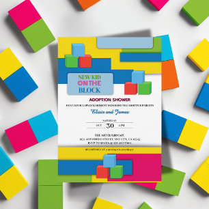 Invitation Nouveau Enfant Sur Le Baby shower D'Adoption Par B