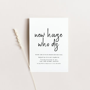 Invitation Nouveau foyer qui dit le ménage parti