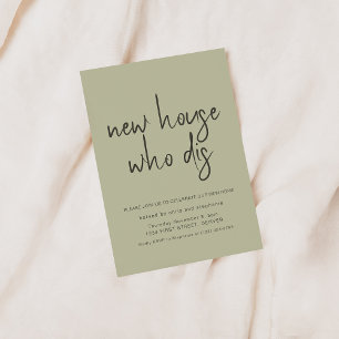 Invitation Nouveau foyer qui dit le ménage parti