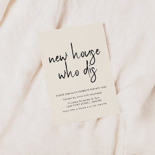 Invitation Nouveau foyer qui dit le ménage parti