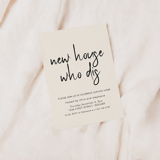 Invitation Nouveau foyer qui dit le ménage parti