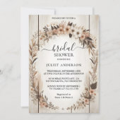 Invitation Nouveau Jardin Ressort Boho Boho Fête des mariées  (Devant)