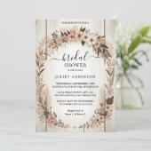 Invitation Nouveau Jardin Ressort Boho Boho Fête des mariées  (Debout devant)