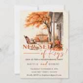 Invitation Nouveau Jeu De Clés Fête De Réchauffement De Ménag (Devant)