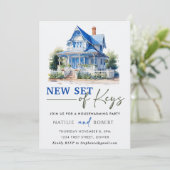 Invitation Nouveau Jeu De Clés Fête De Réchauffement De Ménag (Debout devant)