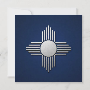 Invitation Nouveau Mexique bleu