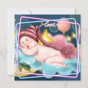 Invitation Nouveau-né bébé