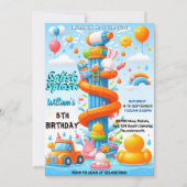 Invitation Nouveau Parc aquatique Cool Été de la balançoire 6 (Devant)