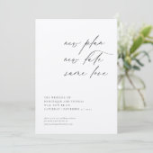 Invitation Nouveau plan nouvelle date même amour changement d (Debout devant)