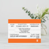 Invitation Nouveauté Mariage de train britannique personnalis (Debout devant)