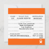 Invitation Nouveauté Mariage de train britannique personnalis (Devant)