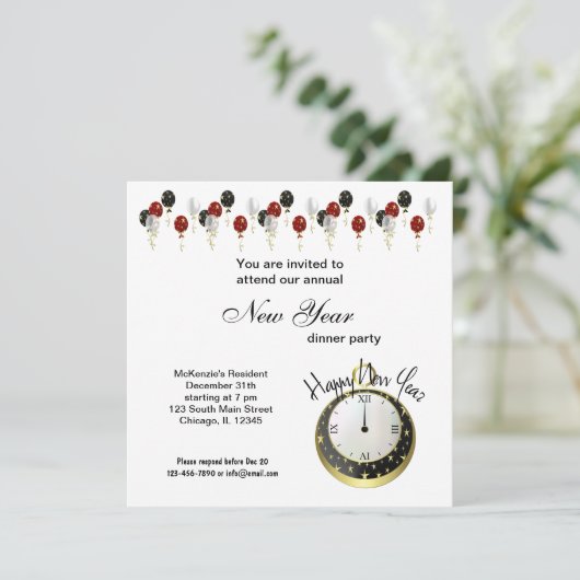 Invitation Nouveaux débuts (Debout devant)