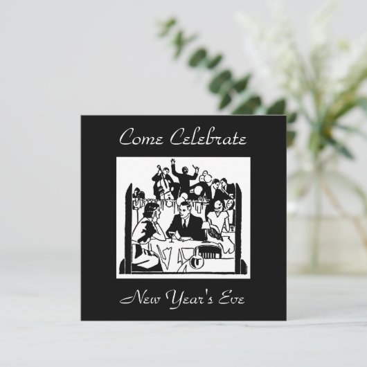 Invitation Nouvel An (Debout devant)