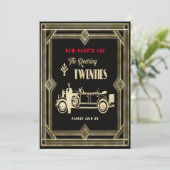 Invitation Nouvel An : Années folles et fête automobile, ZRP (Debout devant)