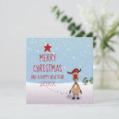 Invitation Nouvel An Arbre de Noël 2023 (Debout devant)