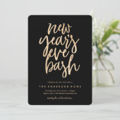 Invitation Nouvel An Bash Faux Parties scintillant Party Invi (Debout devant)