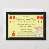 Invitation Nouvel An chinois 2020 Cartoon Rat (Devant)