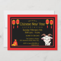 Nouvel An Chinois de la chèvre de dessin animé