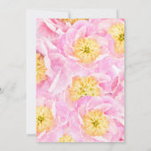 Invitation Nouvel An Chinois Rat Floral Peony rose (Dos)