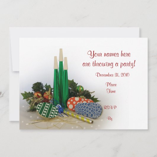 Invitation Nouvel An Eve (Dos)