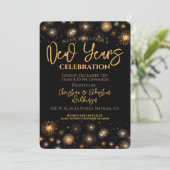 Invitation Nouvel An Eve Firework (Debout devant)