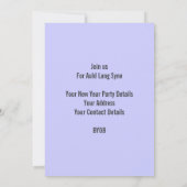 Invitation Nouvel An Eve Scottish Hogmanay Party 20xx (Dos)