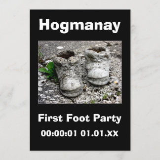 Invitation Nouvel An Eve Scottish Hogmanay Party 20xx