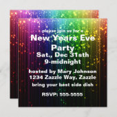 Invitation Nouvel An Eve Sparkle (Devant / Derrière)