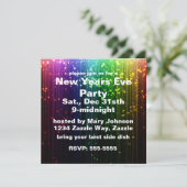 Invitation Nouvel An Eve Sparkle (Debout devant)