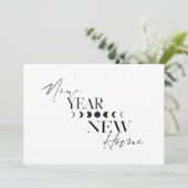 Invitation Nouvel An Fête du Nouvel An Nouvelle maison Nous a (Debout devant)