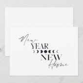 Invitation Nouvel An Fête du Nouvel An Nouvelle maison Nous a (Devant / Derrière)