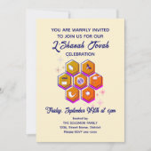 Invitation Nouvel An juif L'SHANAH TOVAH (Devant)