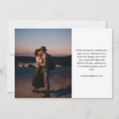 Invitation Nouvel an Nouvelles aventures Big Photo Fiançaille (Dos)