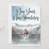 Invitation Nouvel an Nouvelles aventures Fiançailles Faire-pa (Devant)