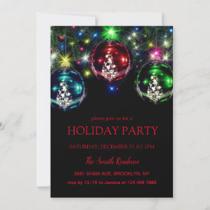 Invitation Nouvel an ornements Vintages
