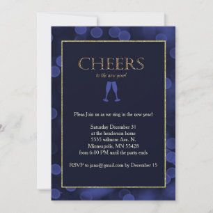Invitation Nouvel an plus cher